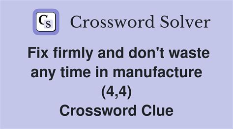 Repairing Crossword Clue